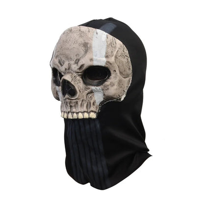 Unisex Halloween Horror Ghost Skull Mask MW2 Latex Headgear Helmet Cosplay Perform Party Masquerade Prop Cosplay