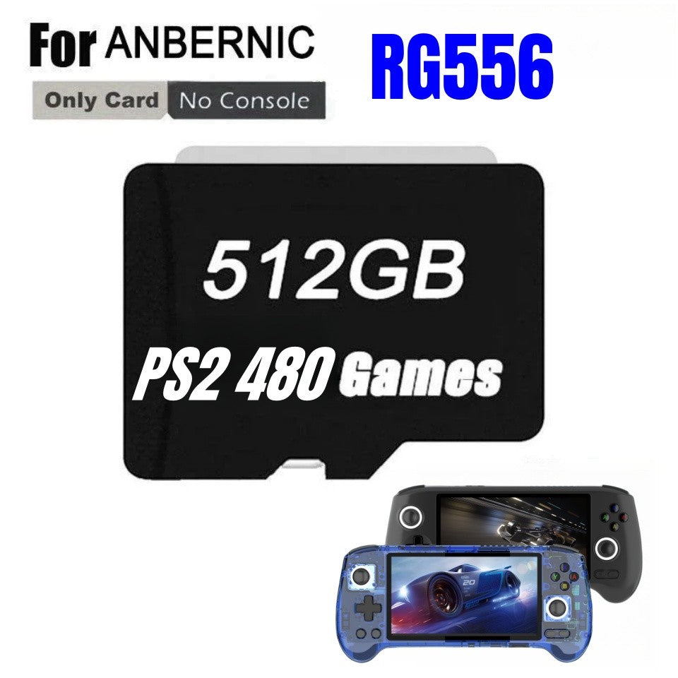 PARA ANBERNIC RG556 Console Portátil Cartão de Memória Cartão SD Cartão TF 61000 Jogos 128G 512G 256G PSP PS2 Micro SD Jogos PSP