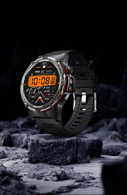 2026 Popular Outdoors GPS Sports Smart Watch Masculino Tela AMOLED Bússola à Prova D'água 500mAh NFC Chamada HD Smart Watch Para Homens T-REX 3
