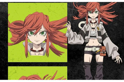 Anime GACHIAKUTA Cosplay Costume Riyo Punk Short Jacket Short Bag Set Jirai Kei Girl Casual Battle Adult Men's Costume
