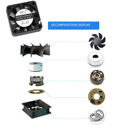 40mmx40mmx10mm 50mmx50mmx10mm 60mmx60mmx10mm 5V 2Pin DC Cooling Silent Fan CPU Coolers