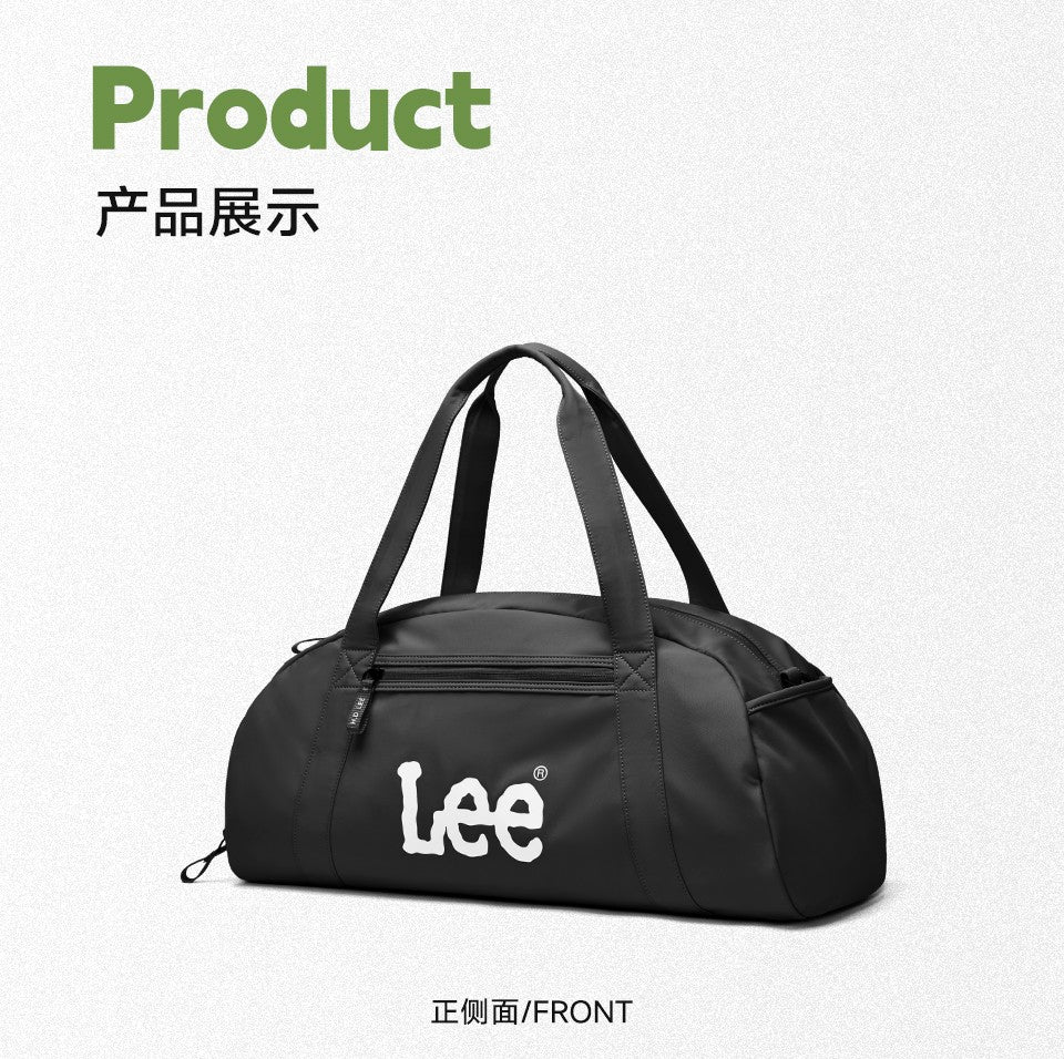 LEE Dry Pocket Sports Fitness Gym Bag for Women Men Large Capacity Waterproof Oxford Duffel Luggage Travel Bag Shoe Compartment