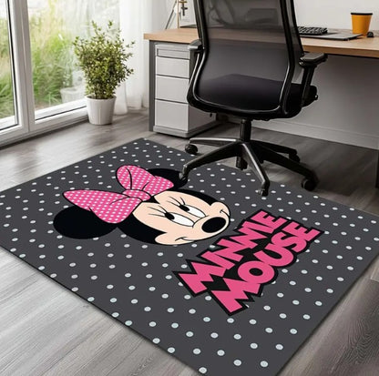 1pc Soft Cozy Minnie Mouse Pink Area Rug 3D Printed Carpet for Living Room Bedroom or Hallway Decor Cute and Comfortable Design