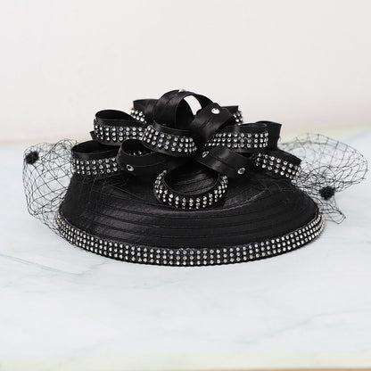 FS Red Wedding Fascinators Pillbox Hats para Mulheres com Véu de Flores Chapéu para Igreja Kentucky Derby Boné Cocktail Tea Party Chapéu de Cabeça
