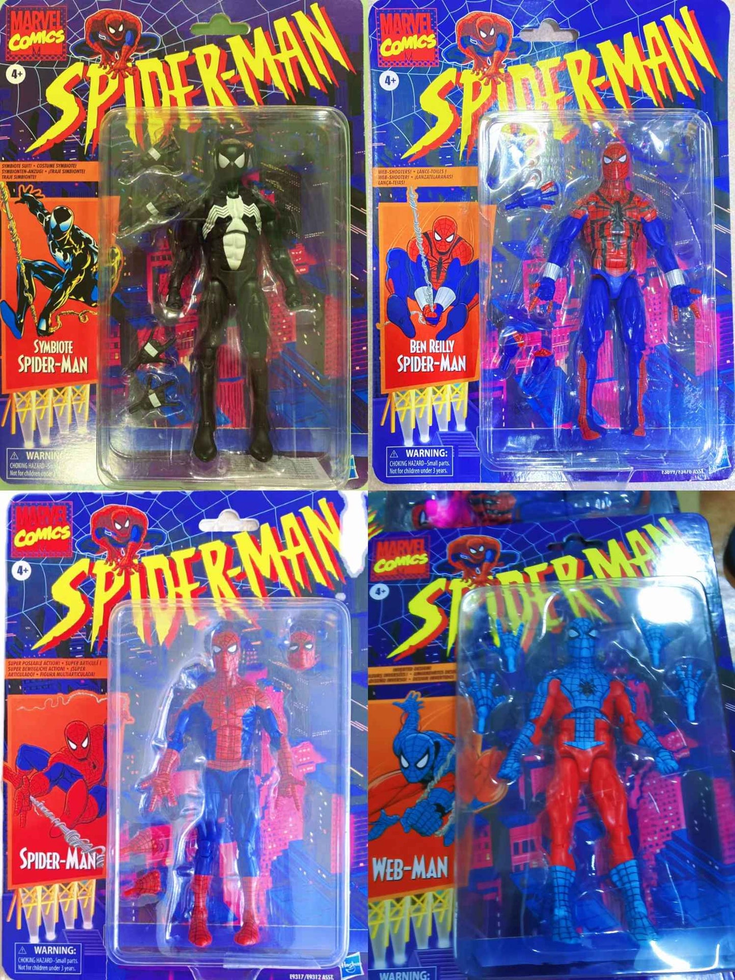 16CM 1/12 Cartão Pendurado Retrô Homem-Aranha Simbiose Action Figure Articulado Brinquedos Kit Modelo Enfeite de Mesa Menino Brinquedo PVC Presente Divertido