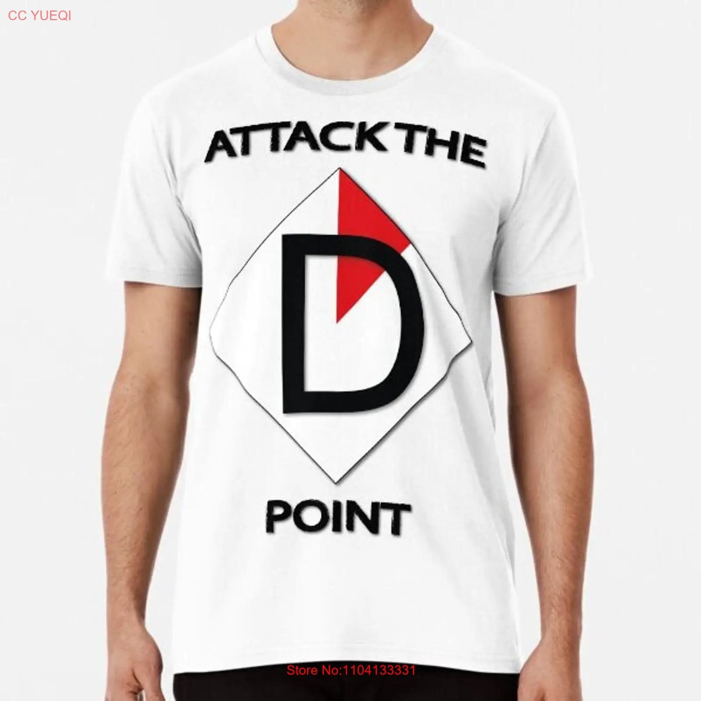 ATTACK THE D POINT Premium T Shirt M 3XL Made USA vintage Washed graphic designer clothes homme Top For Everyday Wear Unisex