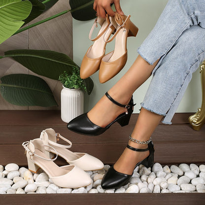 2025 Spring/Summer Hot Sale?Fairy Style Thin-Strap High Heels - Bowknot with Golden Buckle, Comfortable & Versatile