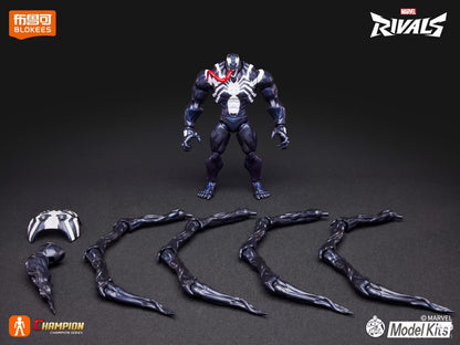 Em estoque Blokees Marvel Rivals Homem-Aranha Venom Campeão Classe Anime Boneco de Ação Figura Colecionável Modelo Presente Colecionáveis