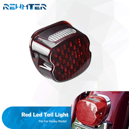 Lanterna traseira de LED de motocicleta para Harley Touring Road King FLHR Softail FL Sportster XL883 1200 Dyna Fat Boy luz de freio traseira