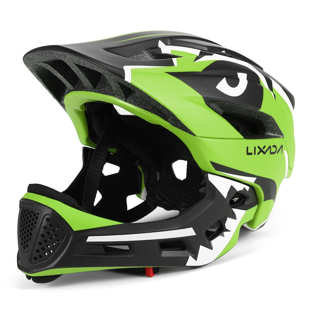 Capacete de bicicleta Lixada infantil destacável de rosto inteiro Capacete infantil esportivo para ciclismo mtb motocicleta skate patins