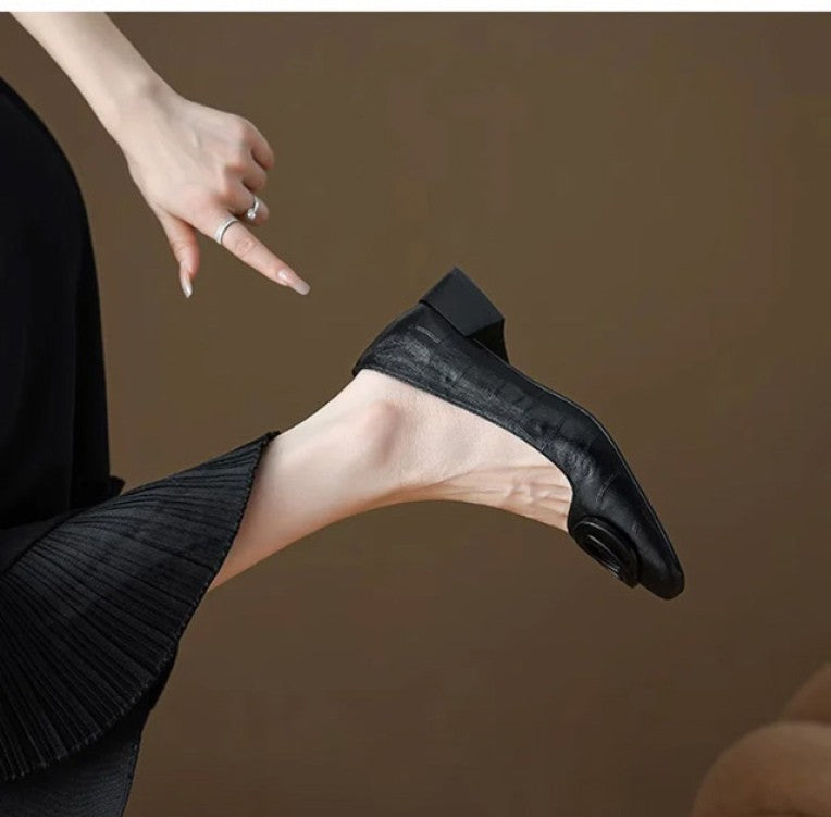 Spring New Women Flats Round Toe Shallow Slip On Ladies Casual Ballet Shoes Soft Leather Eelgant Dress Shoes