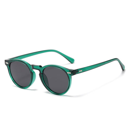 Óculos de Sol Redondos Retrô Masculinos Femininos Pequenos Moda Polarizados Óculos de Sol para Homens e Mulheres Óculos de Condução Estilo Vintage Literário