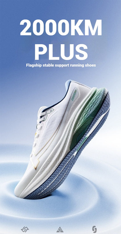 Xtep 2000km Plus Running Shoes 2025 New Spring Lightweight Anti-slip Wear-Resistant Men's Training Jogging Sneakers 875319110001