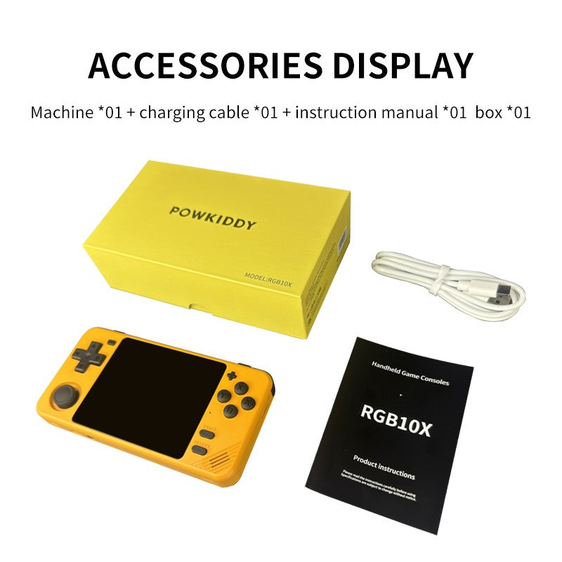 RGB10X 100GB Games Retro Portable Video Handheld Game Console 3.5 Inch 640*480 IPS Screen RK3326 Opendinglinux Gifts