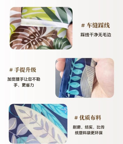 Cartoon Dog Cat Reusable Shopping Bag Nylon Foldable Grocery Bag Creative Eco friendly Handbag Lightweight and Durable