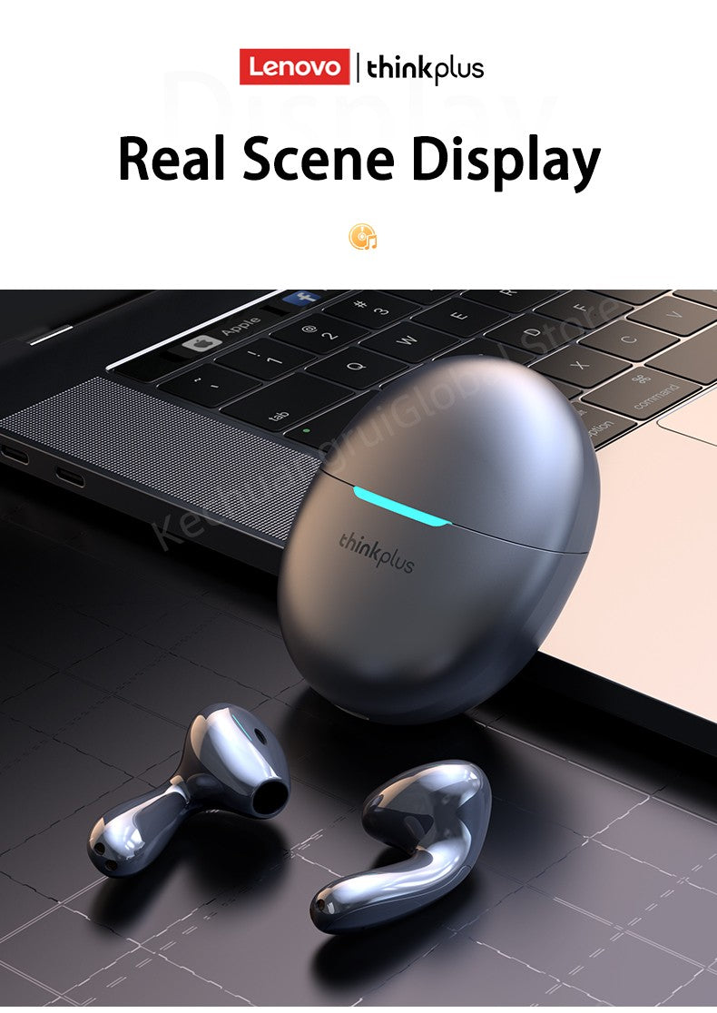 Original Lenovo LP48 TWS Wireless Bluetooth 5.4 Earphone Gaming Earbuds HIFI Music Headphones Noice Cancelling Dual Mode Headset
