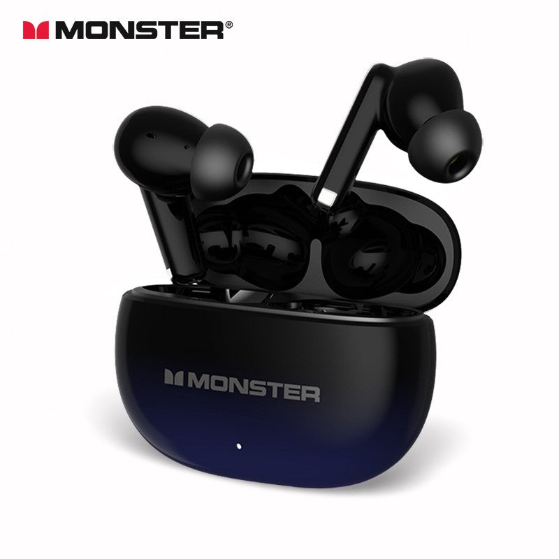 Monster AuraFit XT02 ANC Bluetooth Earphone -32dB Active Noise Canceling Earbuds Hi-fi Stereo Wireless Bluetooth 5.4 Headphone