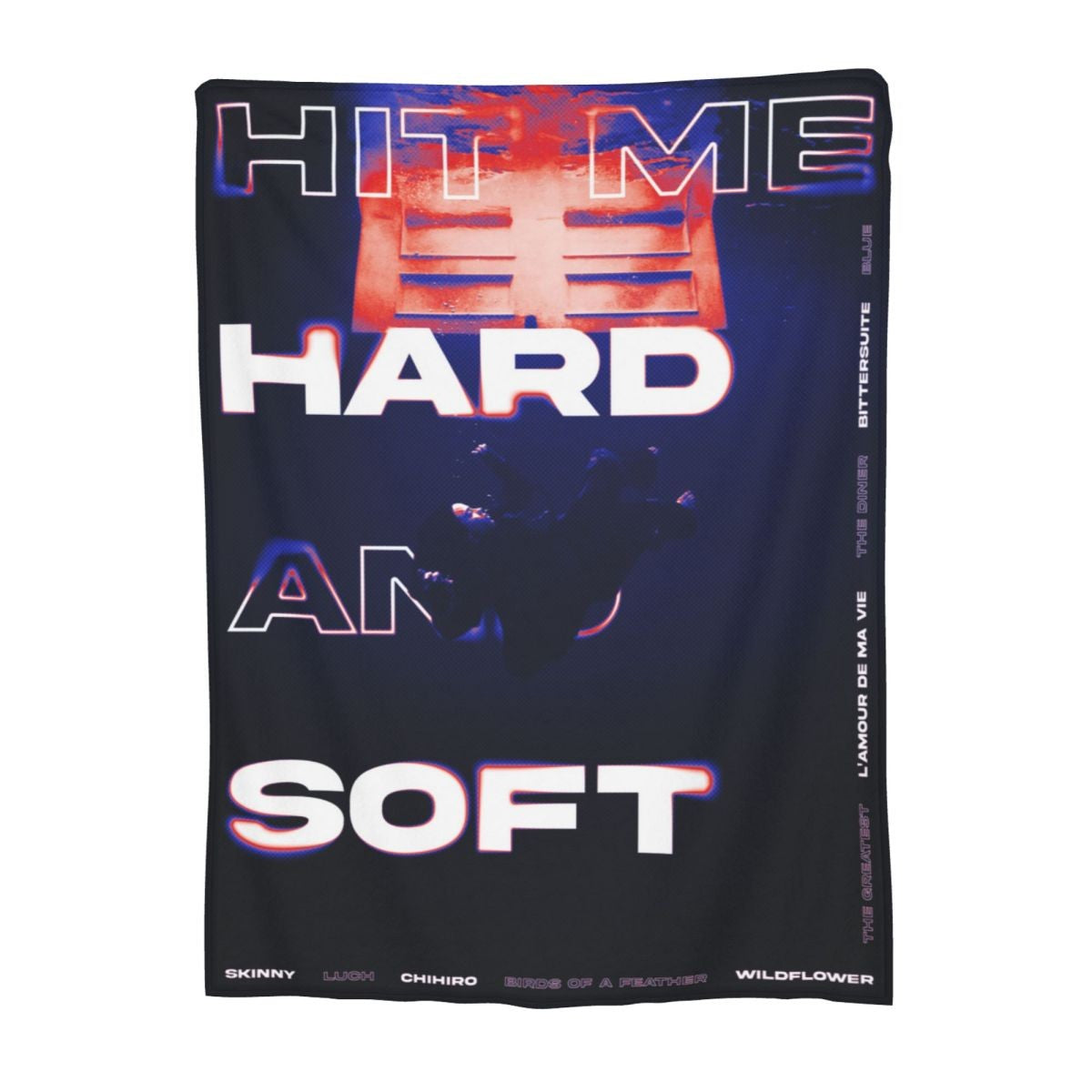 Manta de Lã Hit Me Hard And Soft Merch Billie Macia e Aconchegante para Carro e Quilt