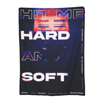 Manta de Lã Hit Me Hard And Soft Merch Billie Macia e Aconchegante para Carro e Quilt