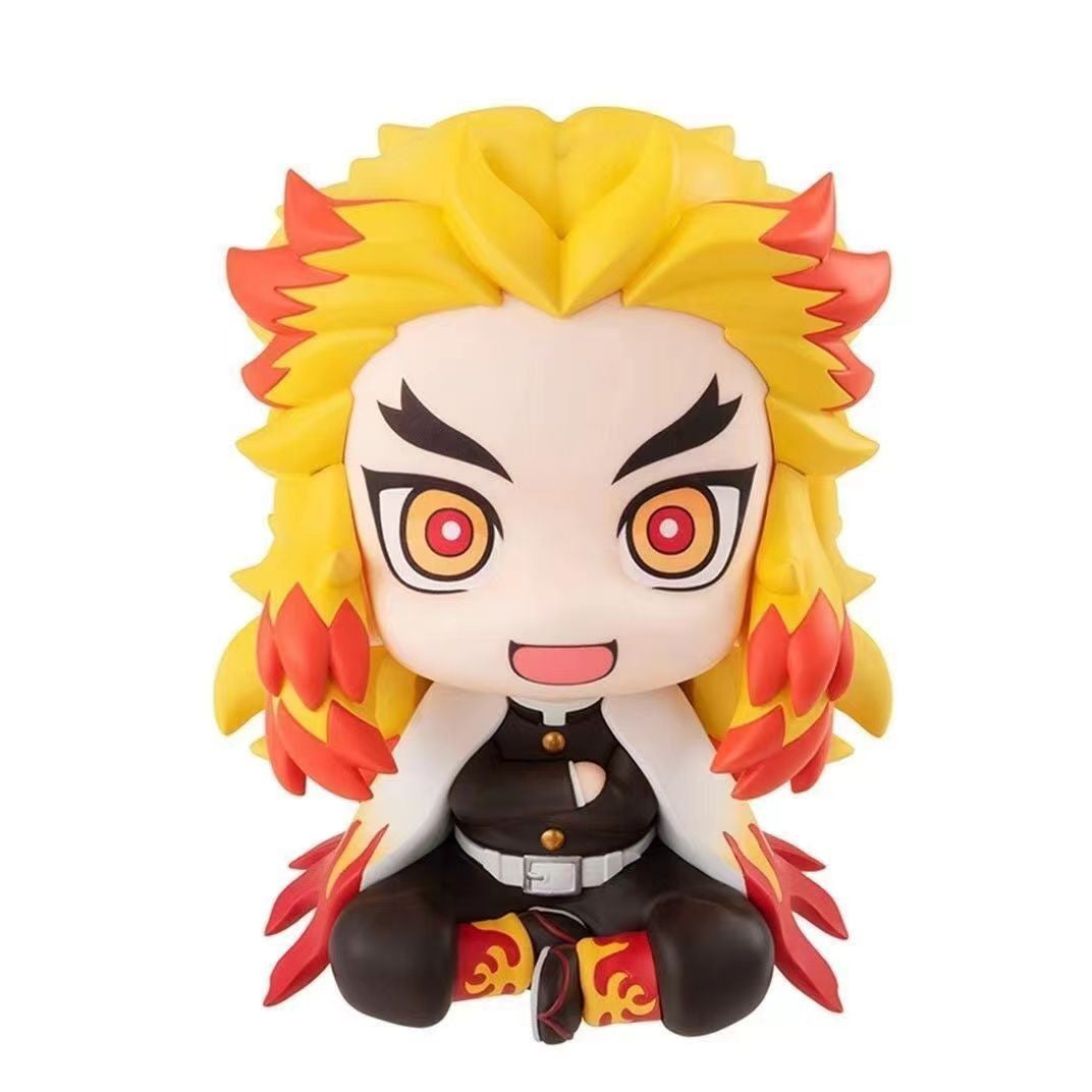 Anime Demon Slayer Boneco de Brinquedo 6cm Nezuko Tanjirou Zenitsu Inosuke Kyoujurou Kanawo Action Figures Modelo Brinquedo Presente de Natal de Aniversário Infantil