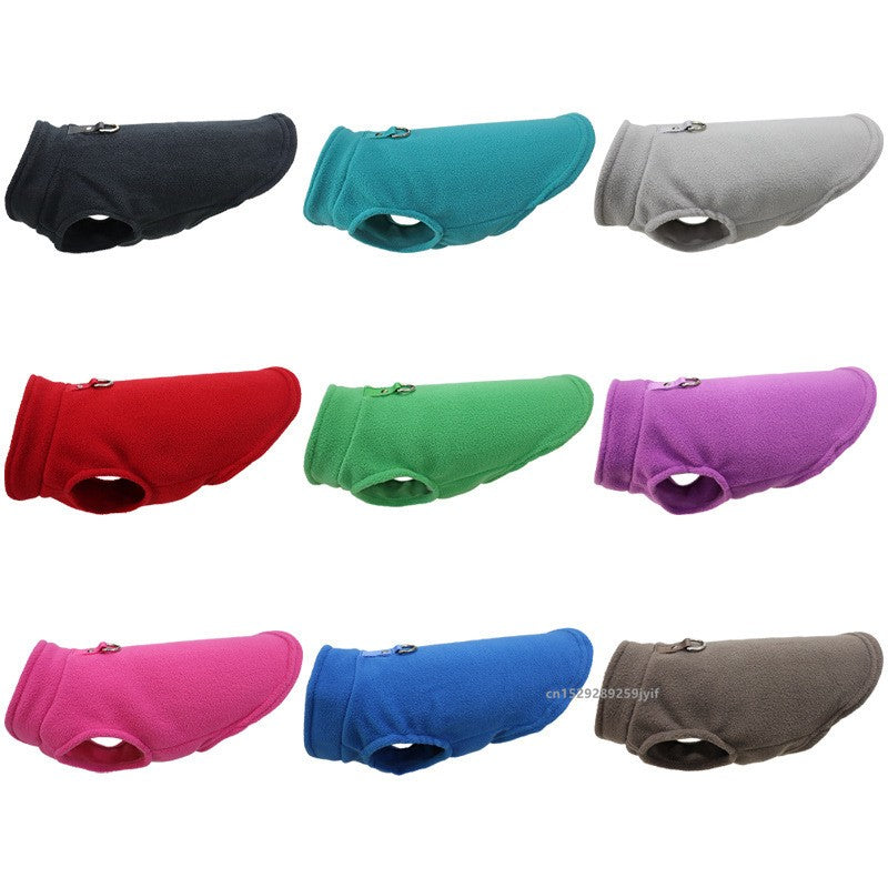 Winter Warm Dog Clothes Pet Jacket Vest with D-Ring For Small Dogs Cats Clothing French Bulldog Costumes Chihuahua Coat