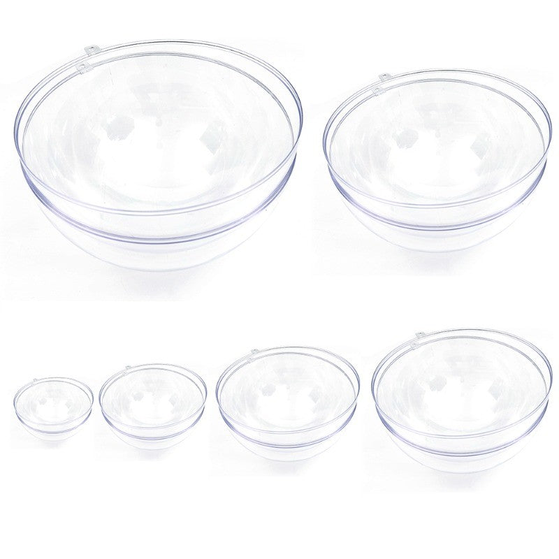 1-15pcs Creative Christmas Clear Plastic Hollow Ball Bright More Size Ornaments Holiday Decor Hanging Balls Party Wedding Decor