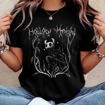 Retro Shirt Shirt Independent Game T Shirt FASHION Dark Fantasy Bagot Metal Style T Shirt HOLLOW KNIGHT