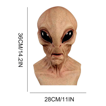 Funny Alien Mask Halloween Cosplay Costume Accessory for Party and Event with Silicone Material for Kids and Adults