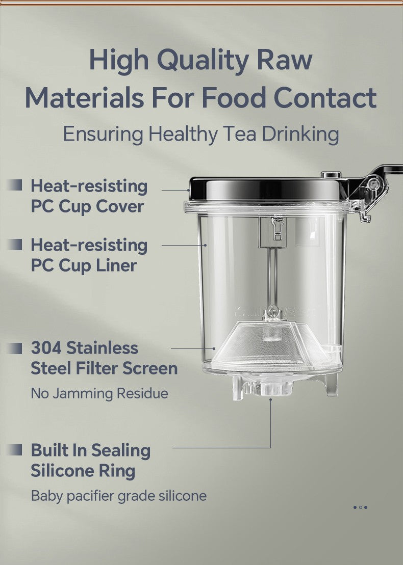 Bule de Chá de Vidro Resistente ao Calor KAMJOVE 400-900ML com Filtro de Um Toque para infusões Chaleira, Bule de Chá de Vidro com Separação