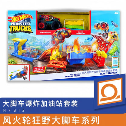 Em estoque Pista de corrida Hot Wheel Trick Loop Conjunto de pistas Brinquedo infantil Brinquedo para meninos Pista Htk17 Presentes de aniversário e feriado para crianças