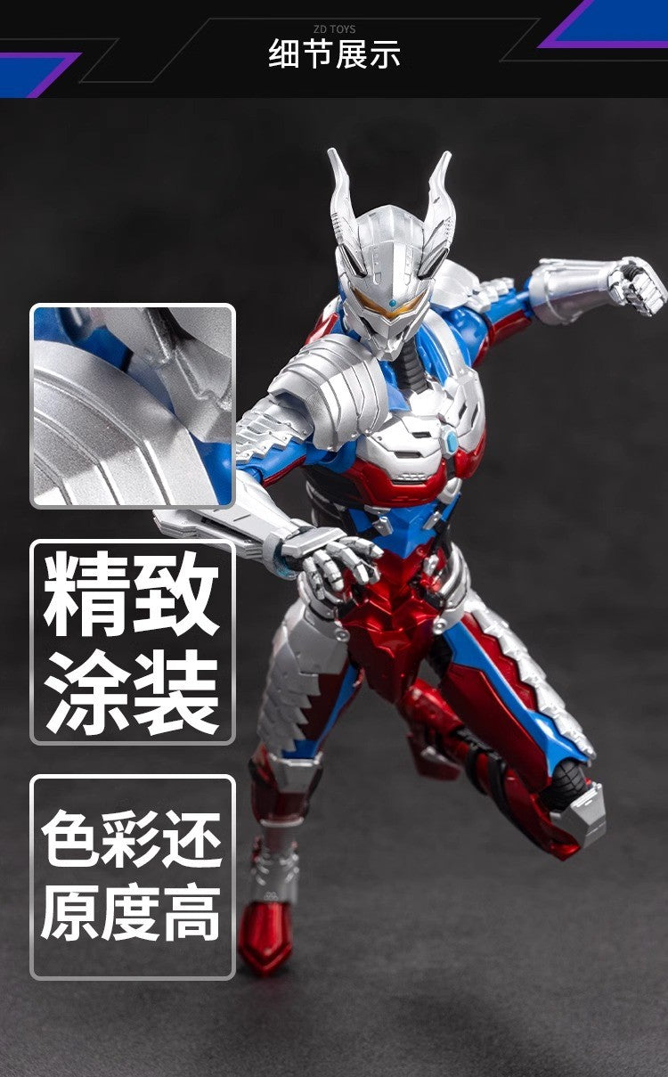 Boneco Articulado Ultraman ZD Toys Kotaro Higashi Terno Zero Terno Tiga Terno Ace Ultra Seven Ultraman Jack Modelo Colecionável Adulto