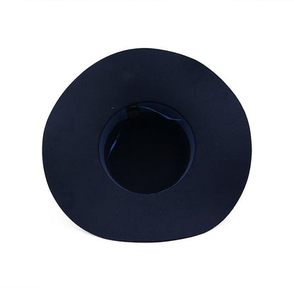 winter Hats For Women Bucket cap Soft Vintage Wide Brim Wool Felt Bowler Fedora Hat Floppy Cloche Women's Large Hat Church cap