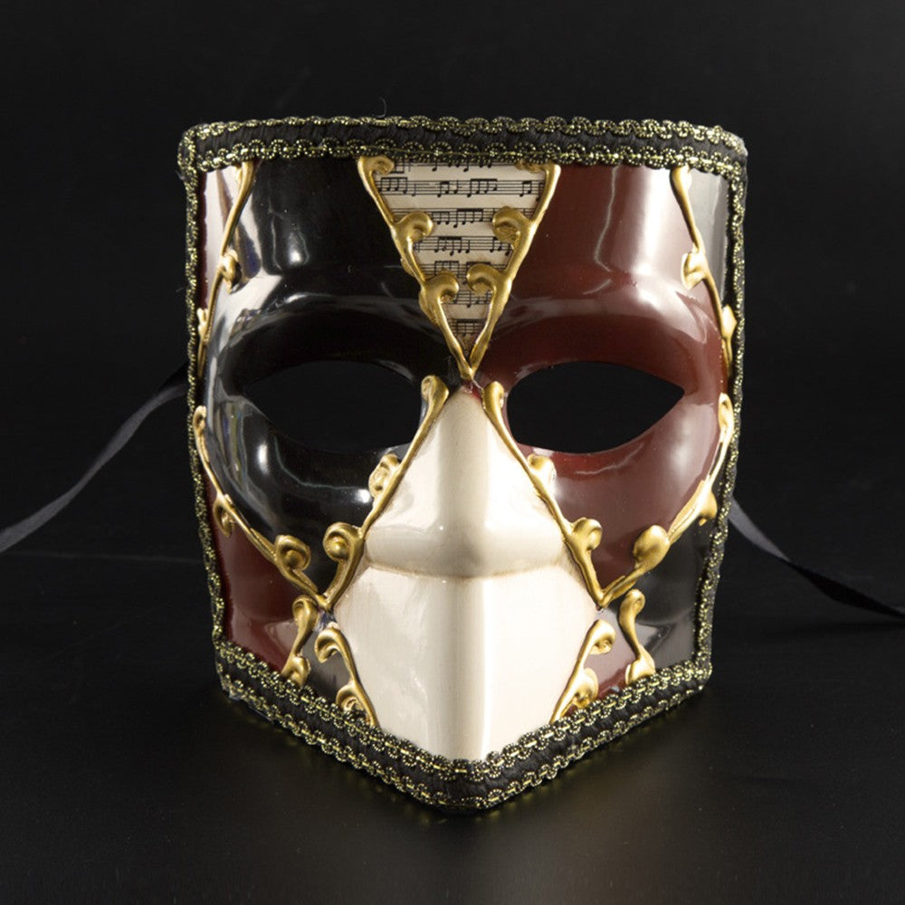 Full Face Masquerade Mask Performance Venetian Masks Classic Luxury Men's Carnival Mask for Party Event Decor