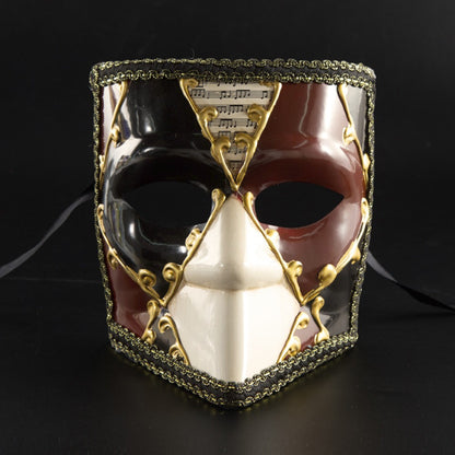 Full Face Masquerade Mask Performance Venetian Masks Classic Luxury Men's Carnival Mask for Party Event Decor