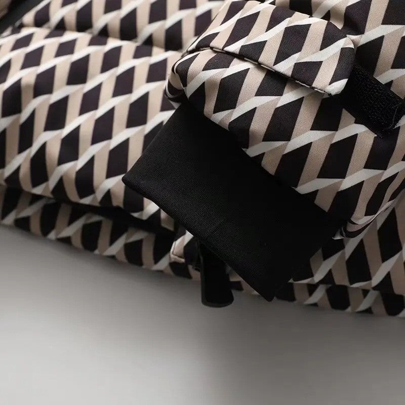 Women's Winter Hooded High Waist Padded Sport Parkas Coats with Belt Female Elegant Thick Warm Pockets Windproof Skiing Jackets