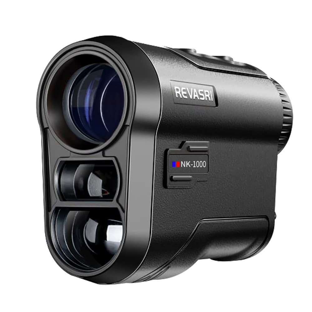 REVASRI Medidor de Distância a Laser para Golfe 600 Jardas/1000 Jardas Inclinação e Vibração de Trava de Bandeira para Torneio de Golfe Caça Pesquisa Legal