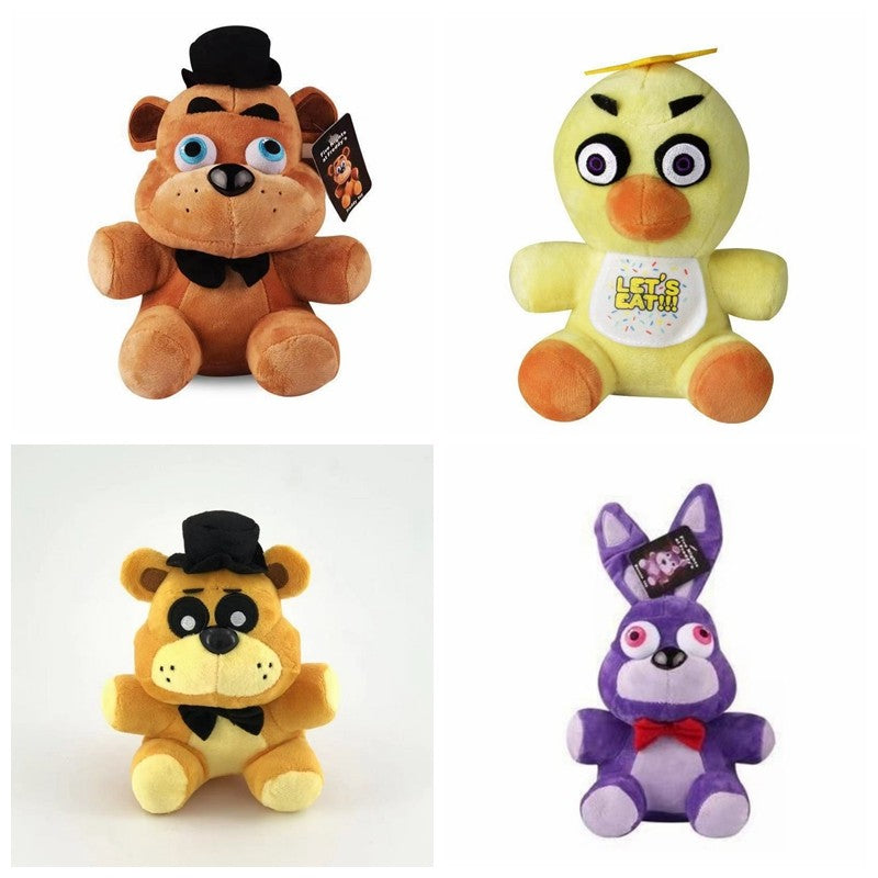 Freddy Fazbear Bichos de Pelúcia Enfeite Chica Molten Bichos de Pelúcia Urso Coelho Presentes de Aniversário Enfeite Suprimentos de Anime