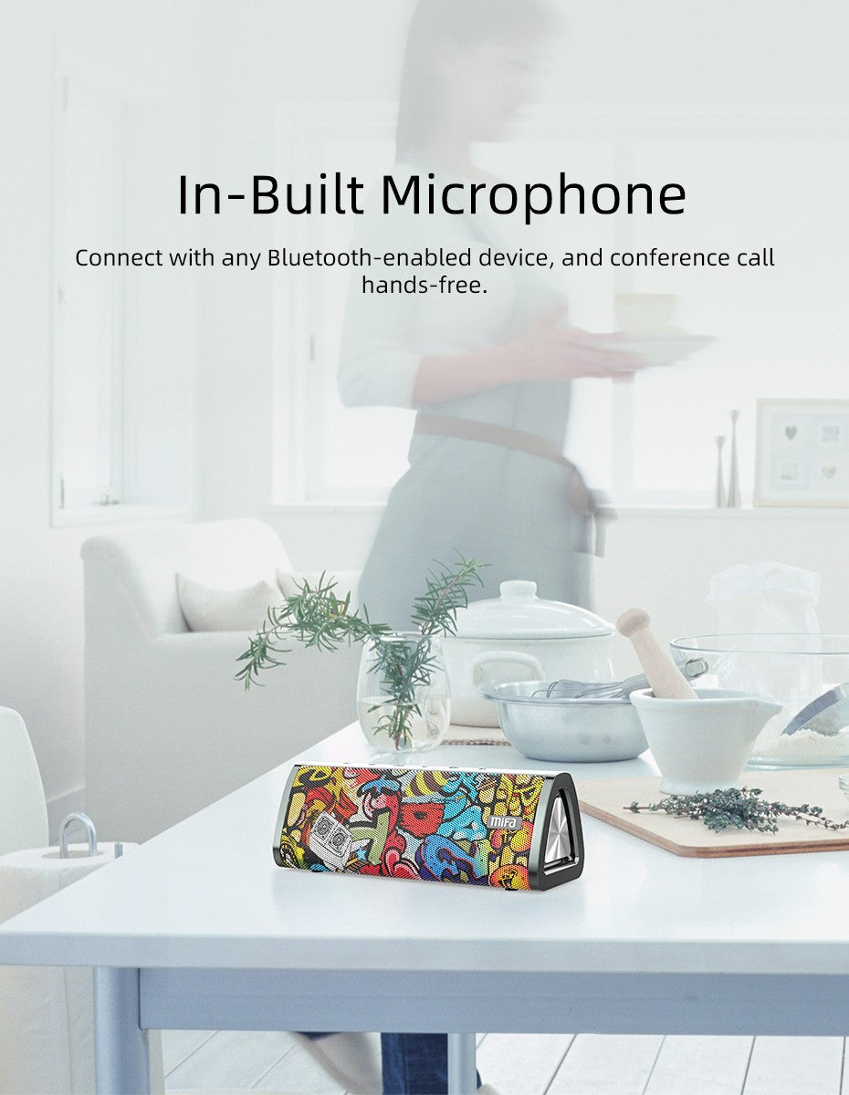 mifa Portable bluetooth speaker 360° Stereo Sound 20W  IPX7 waterproof wireless bluetooth 5.0 speaker 24-Hour Play time