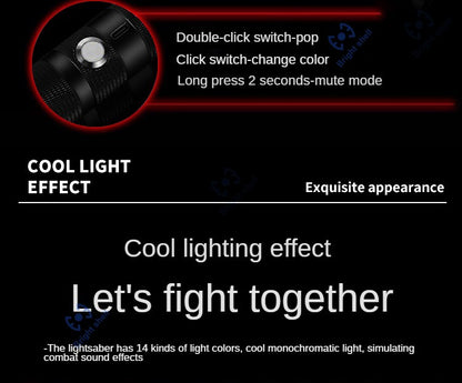 Metal Lightsaber Sword Toys RGB Light Saber 15Color Change Kids Soundfonts Force FX FOC Blaster Toys Jedi Sword Gift