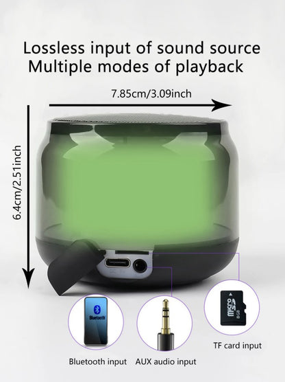 Mini Caixa de Som Bluetooth de Alta Qualidade para Celular, Áudio, Luz RGB, Caixa de Som Sem Fio, Subwoofer Portátil, Som para Home Theater