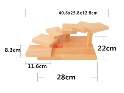 Ponte de Madeira Japonesa Barcos de Sushi Pinheiro Criativo Prato de Sushi Sashimi Bandeja Utensílios de Mesa para Sushi Decoração Ornamento