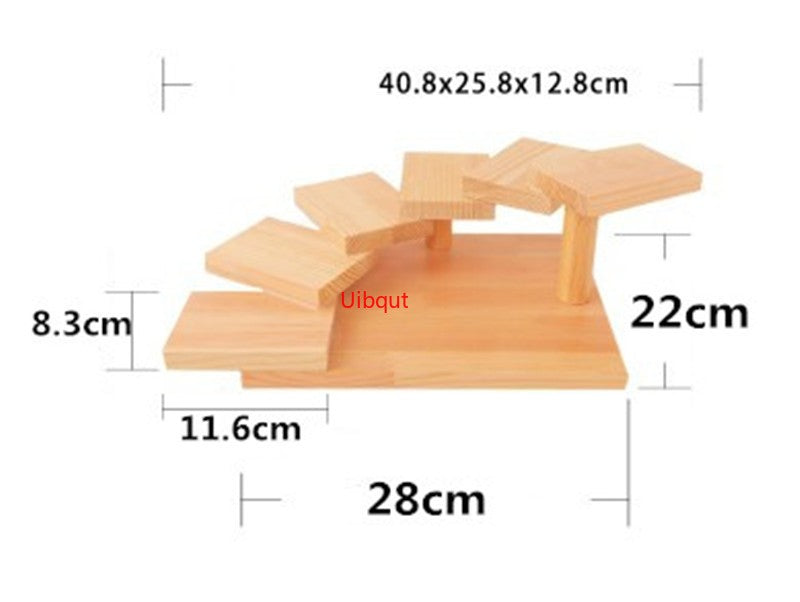 Japanese wooden wood Cuisine Sushi Bridge Boats Pine Creative Sushi Sashimi plate Platter Sushi Tableware Decoration Ornament
