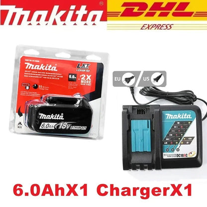 ??Bateria recarregável Makita 6.0Ah 18V 100% original para ferramentas elétricas Makita 18V BL1830 BL1830B BL1840 BL1840B BL1850 BL1850B