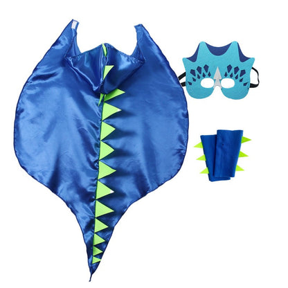 Dinosaur Costume Cloak for unisex Toothless Dragon Performance Clothes Halloween Dinosaur Mask+Cloak Cosplay Outfits Cos