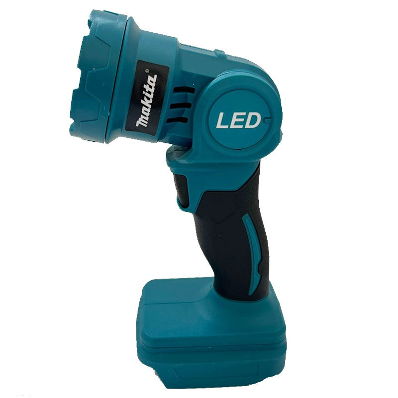 Luz de trabalho LED sem fio Makita Lanterna recarregável Ferramentas elétricas com bateria de 18V Ferramenta de holofote para ambientes internos e externos noturnos