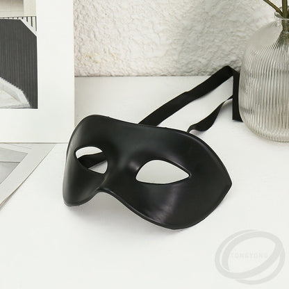 Elegant Black Masquerade Mask Set Perfect for Venetian Party Mardi Gras and Halloween Celebrations 1pcs