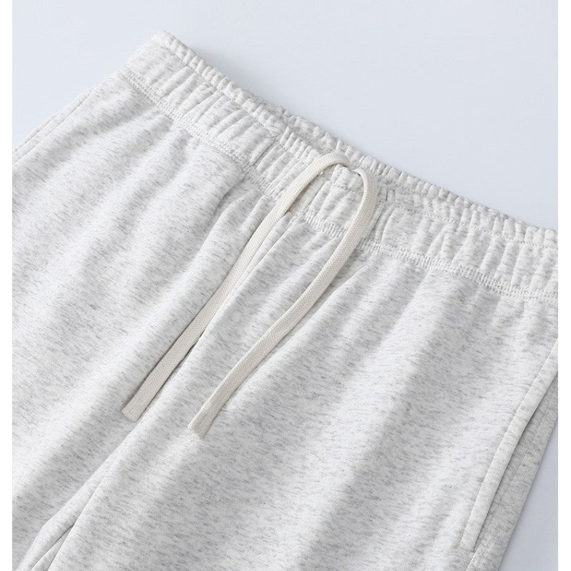 Calça de moletom reta 340G de terry, confortável, versátil, macia e suave para a pele, resistente a rugas e durável
