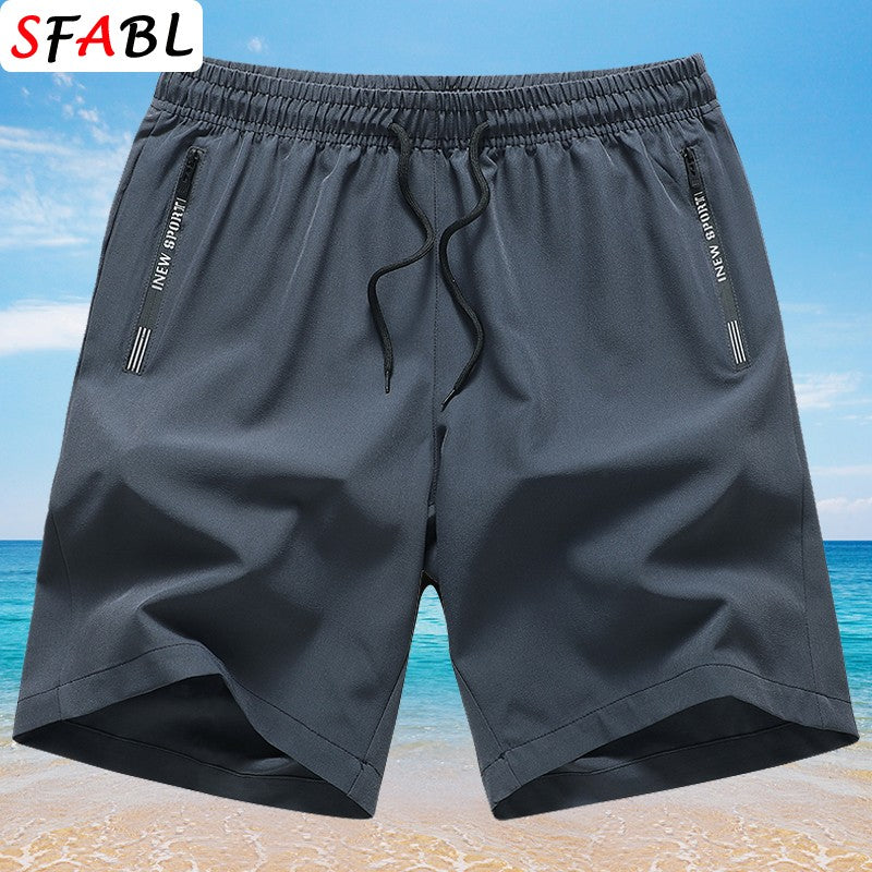 New Summer Casual Men's Shorts Quick-drying Elastic Running Gym Fitness Shorts Men Beach Short Pants Male Breathable Boardshorts