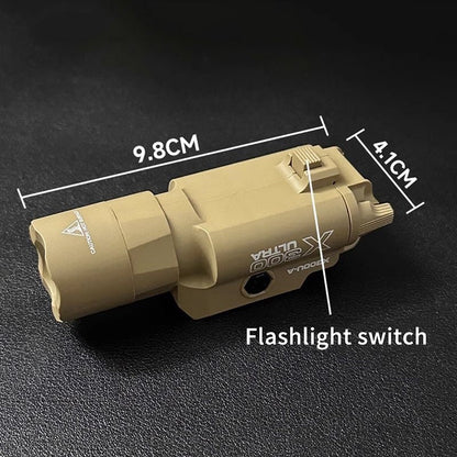 High-power Flashlight X300U-A Multi-Functional Tactical Light Fits 20mm Rail For Toy Airsoft Guns Hunting CS Matches & Wargames