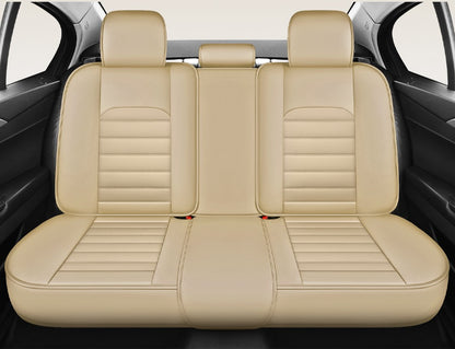 Capas de Couro Ultra Confortáveis e Duráveis para Bancos de Carro – Artesanato Premium, Todas as Estações, Ajuste Universal para a Maioria dos Veículos